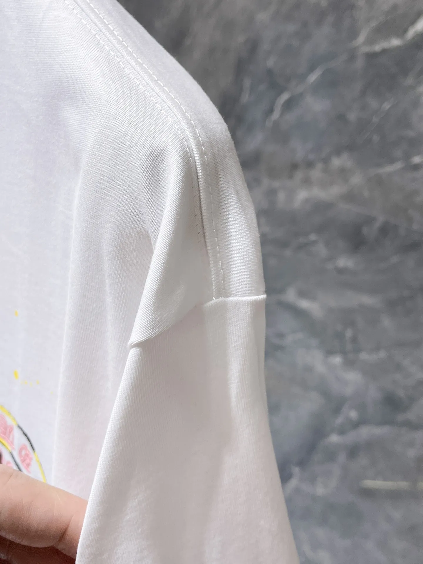 P150 new Chrome Hearts 25ss high-end version for summer! ! High-weight, environmentally friendly and high-quality top-quality fabric 280g Crow Sanskrit hand-painted scratched foam short-sleeves. Counter synchronization. 1:1 replica version. Recommended color: black white. Size: S, M, L, XL